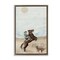 Stupell Industries Rearing Horse & Dog Floater Framed Canvas Wall Art Design by Cindy Jacobs